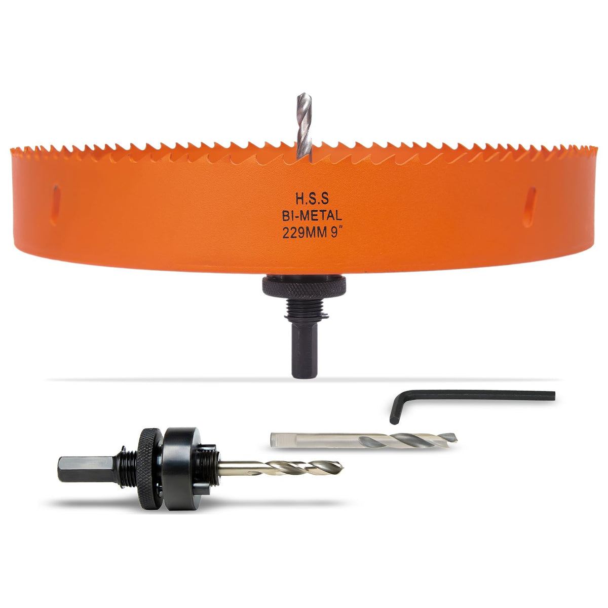 7-1/8 inch Hole Saw for Wood, Metal, Plastic & Drywall, with Arbor