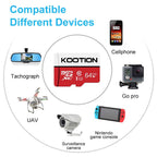 KOOTION 5-Pack 128GB Micro SD Card Class 10 Micro-SDXC Memory Card UHS-I, High Speed Flash TF Card for Security Camera/Smartphone/Drone/Dash Cam/Tablet/PC, C10, U1, 128GB 5Pack