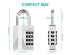 ZHEGE Combination Padlock, 4 Digit Combination Locker Padlock (Red)
