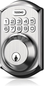 TEEHO TE001 Keyless Entry Deadbolt with Keypad for Front Door, Matte Black