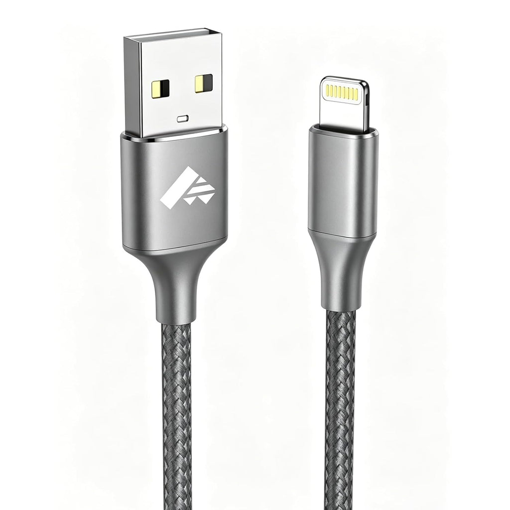 Aioneus iPhone Charger Cable 1M, MFi Certified Lightning Cable Fast iPhone Charging Cable Nylon Braided USB iPhone Charger Lead for iPhone 14 13 12 11 Pro Max XR XS X Max 8 7 6s Plus SE, iPad