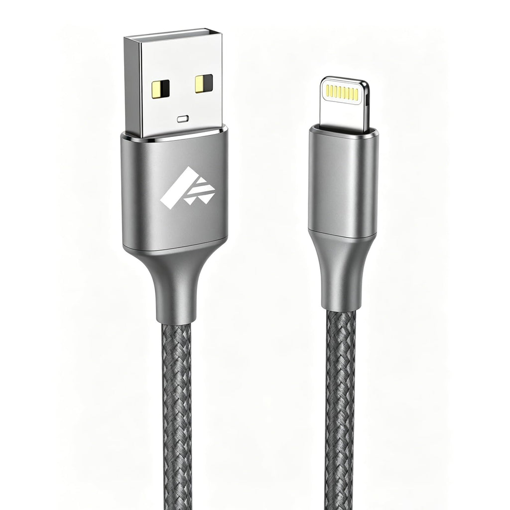 Aioneus iPhone Charger Cable 1M, MFi Certified Lightning Cable Fast iPhone Charging Cable Nylon Braided USB iPhone Charger Lead for iPhone 14 13 12 11 Pro Max XR XS X Max 8 7 6s Plus SE, iPad