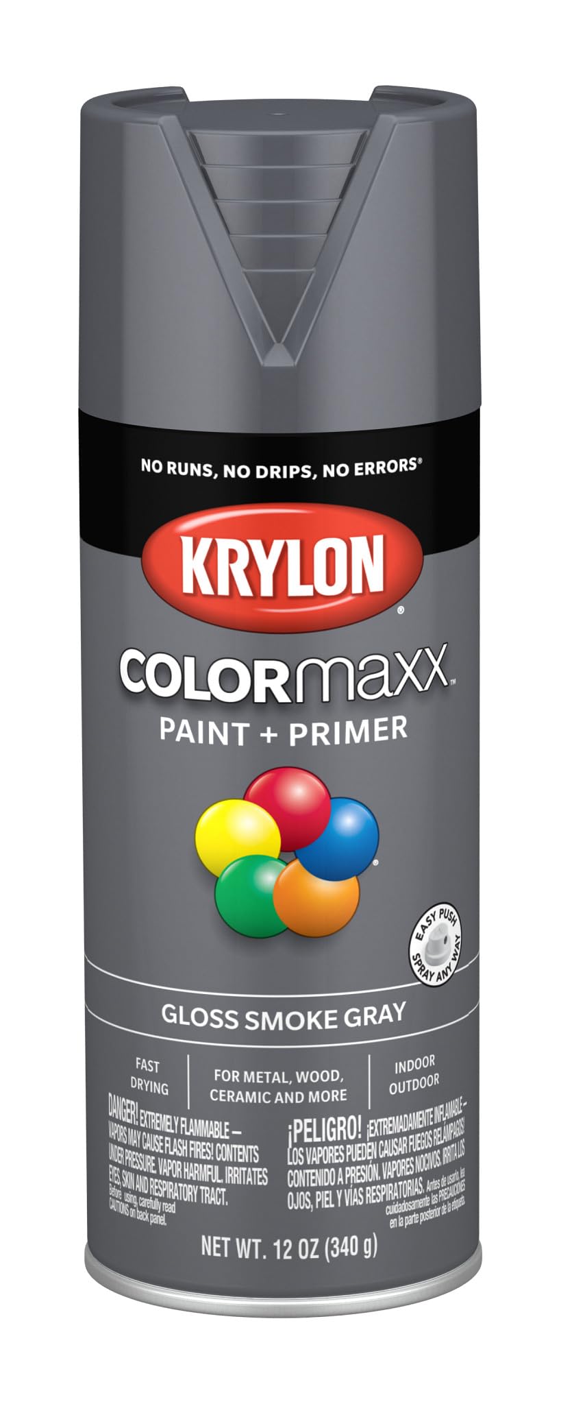 Krylon ColorMaxx 12 Oz. Gloss Spray Paint, Pumpkin Orange - 1 Each