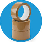 Packaging Tape, Industrial Brown Parcel Tape 3 Rolls With Low Noise - 48mm X 66m, Secure Sticky Brown Tape For Box Packaging, Moving Boxes, Packing Tape Strong For Moving House (3 rolls)