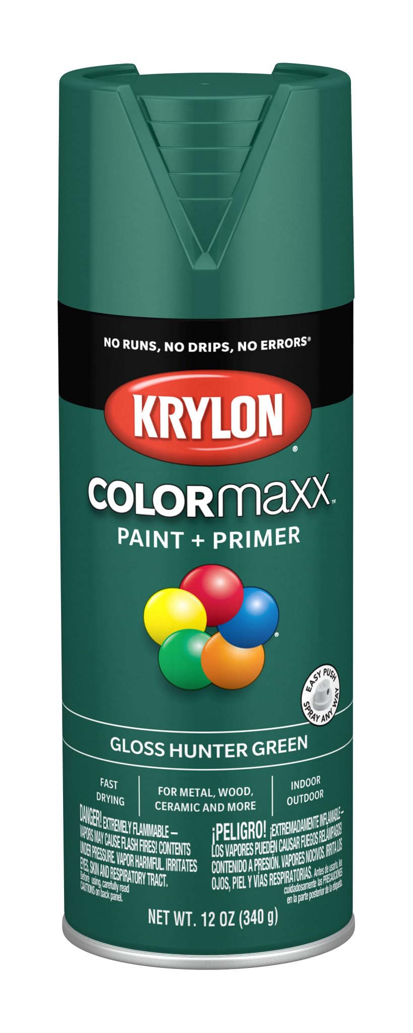 Krylon ColorMaxx 12 Oz. Gloss Spray Paint, Pumpkin Orange - 1 Each