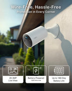 Tapo TC82 2K Battery Outdoor Security Camera Wireless