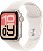 Apple Watch SE 3 GPS 40mm Smartwatch with Starlight Aluminium Case with Starlight Sport Band S/M. Fitness and Sleep Trackers, Heart Rate Monitor, Always-On Display, Water Resistant