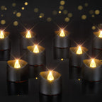 Homemory 24-Pack Flameless Tea Lights Candles Battery Operated, 200+ Hours