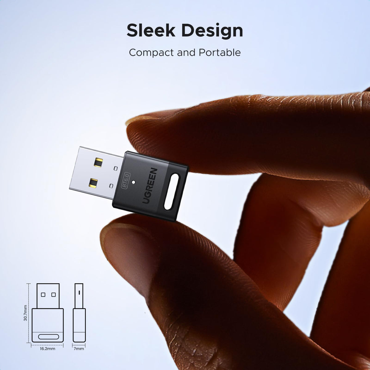 UGREEN Bluetooth 5.4 Adapter, USB Bluetooth Dongle for PC, Plug & Play