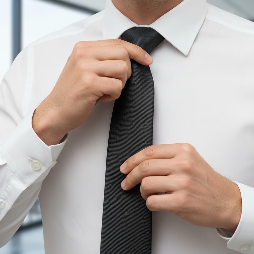 yenlk Men's Classic Necktie, Formal Tie for Weddings, Business and Prom