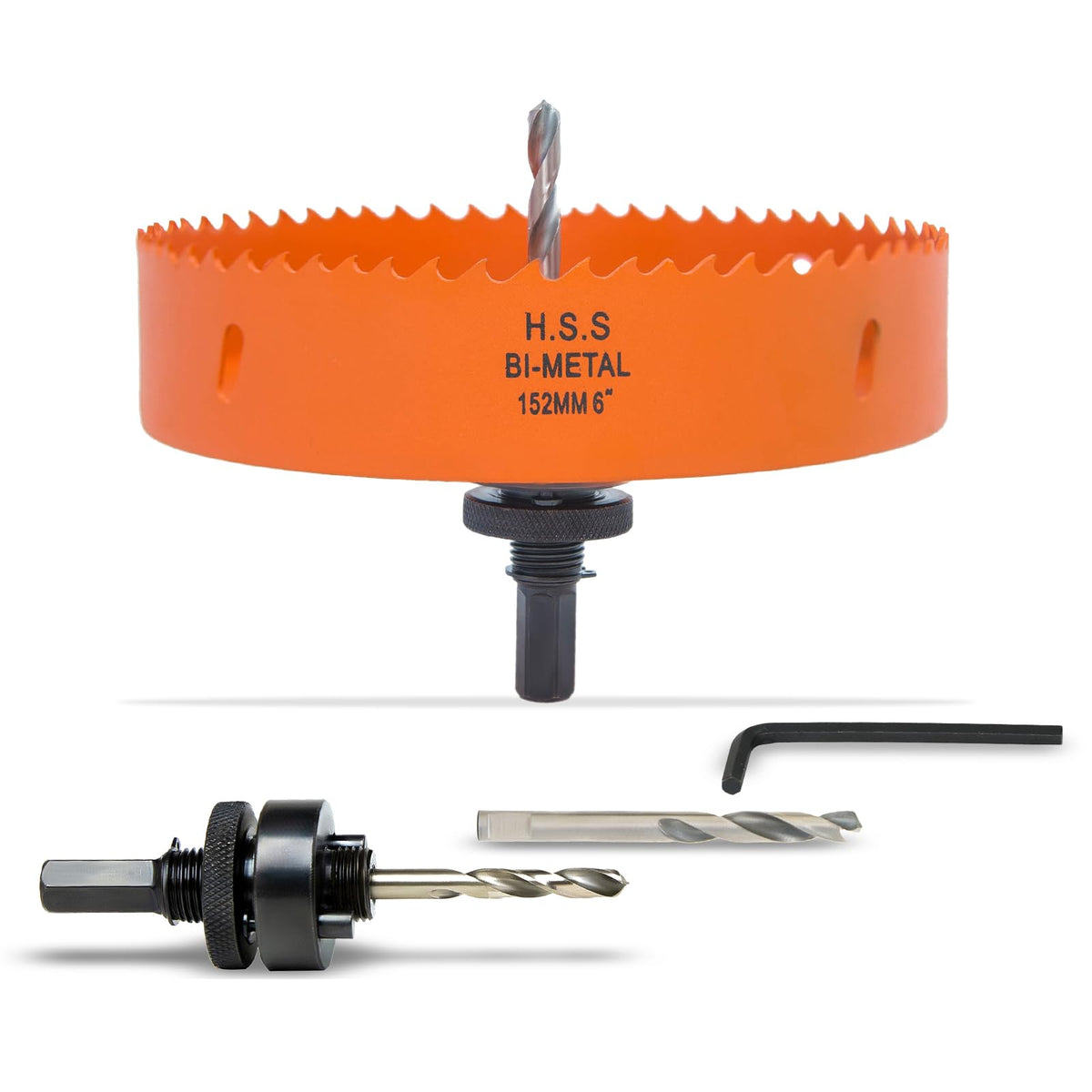 7-1/8 inch Hole Saw for Wood, Metal, Plastic & Drywall, with Arbor