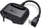Kasa Outdoor Smart Plug, Smart Home Wi-Fi Outlet with 2 Sockets, EP40
