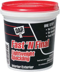 DAP Fast 'N Final Lightweight Spackling, White, 8 Oz (7079812140) (Pack of 12)
