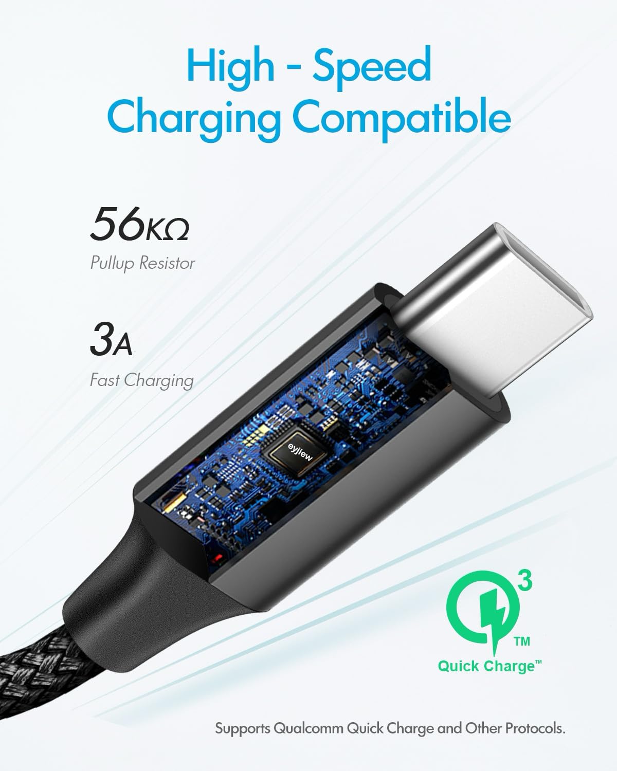 Extra Long USB C Cable 6m, USB to Type C Charger Cable Fast Charging Lead