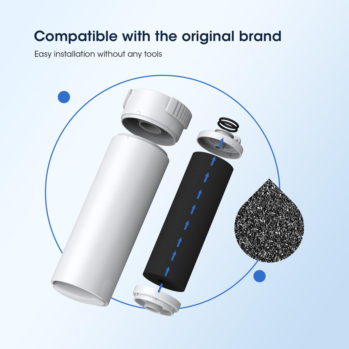 GLACIER FRESH XWFE (Built-in CHIP) Refrigerator Water Filter Pack of 1