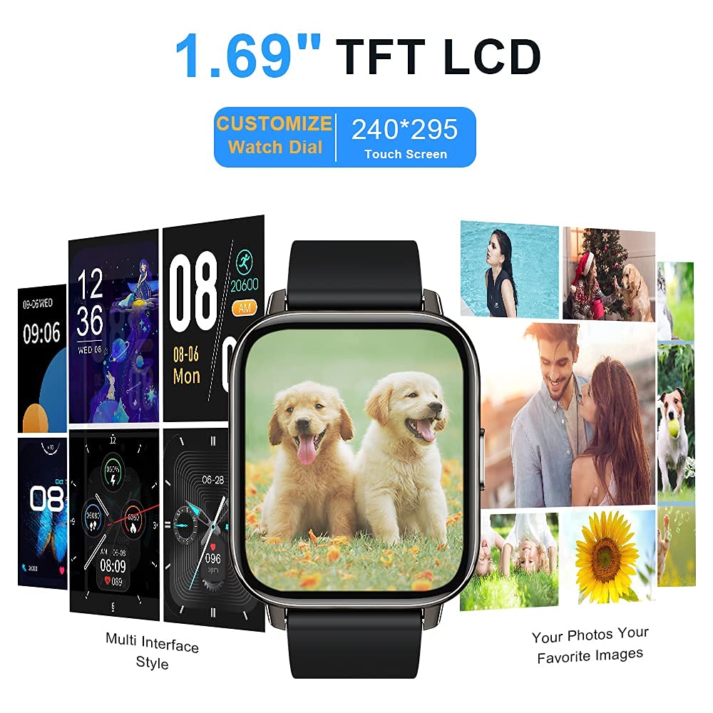 Motast Smart Watch, Fitness Tracker 1.69'' HD for Men Women