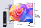 TCL 32SF560-UK 32 Inch Full HD QLED HDR Smart TV with Fire TV Press & Ask Alexa, Metallic Bezel-Less Design