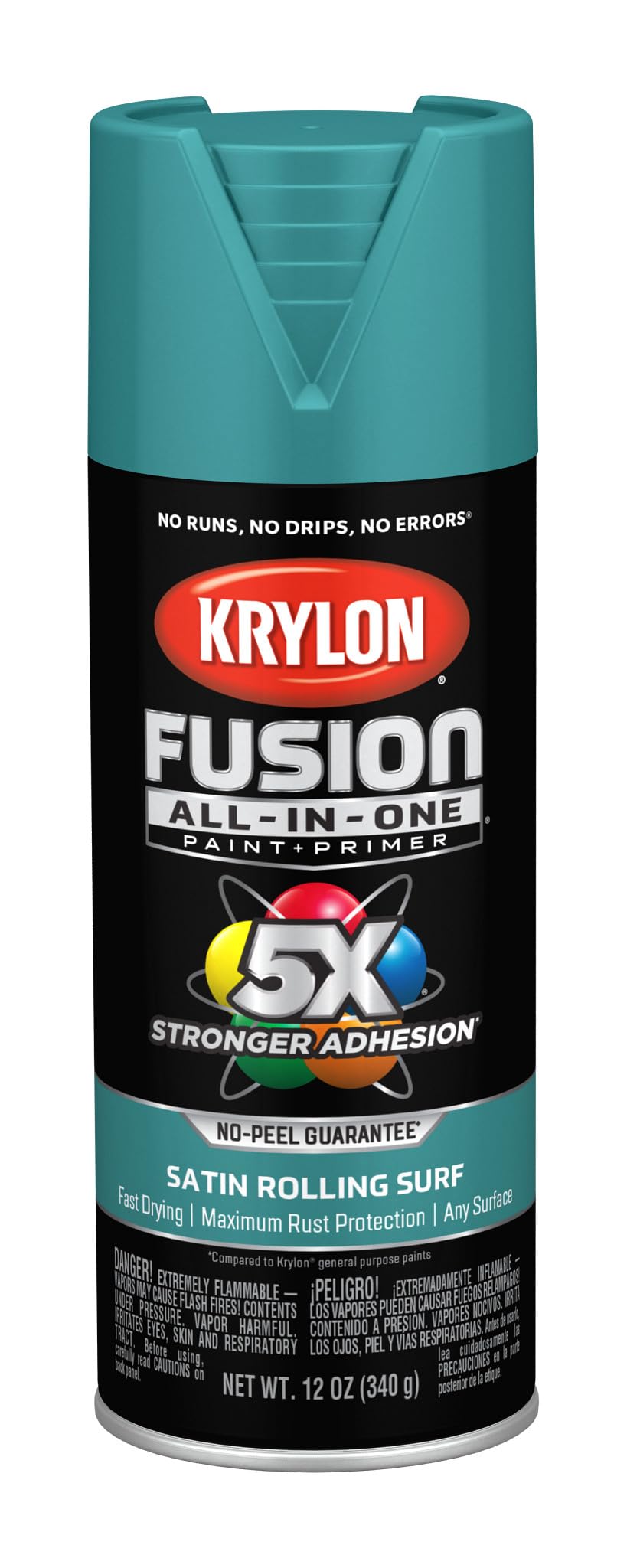 Krylon Fusion All-In-One, Metallic, Black Stainless Steel, 12 oz