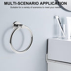 SetSail Towel Holder for Bathroom Wall Matte Black Towel Ring