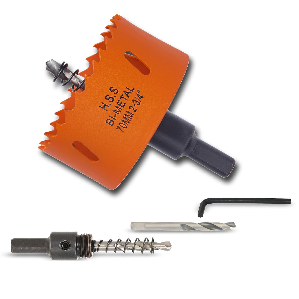 7-1/8 inch Hole Saw for Wood, Metal, Plastic & Drywall, with Arbor