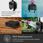 Kasa Outdoor Smart Plug, Smart Home Wi-Fi Outlet with 2 Sockets, EP40