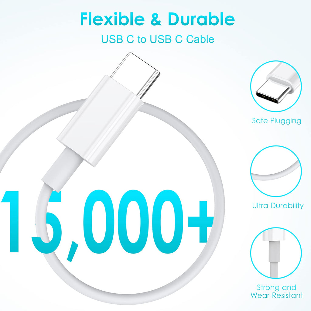 USB C Charger Cable,6FT/1.8M USBC to USBC Cable 100W 5A Type C Charger