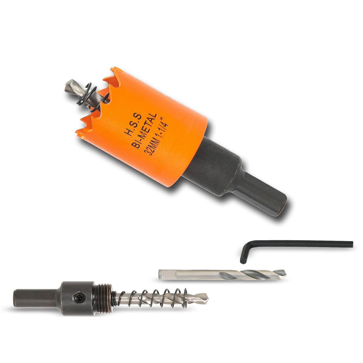 7-1/8 inch Hole Saw for Wood, Metal, Plastic & Drywall, with Arbor