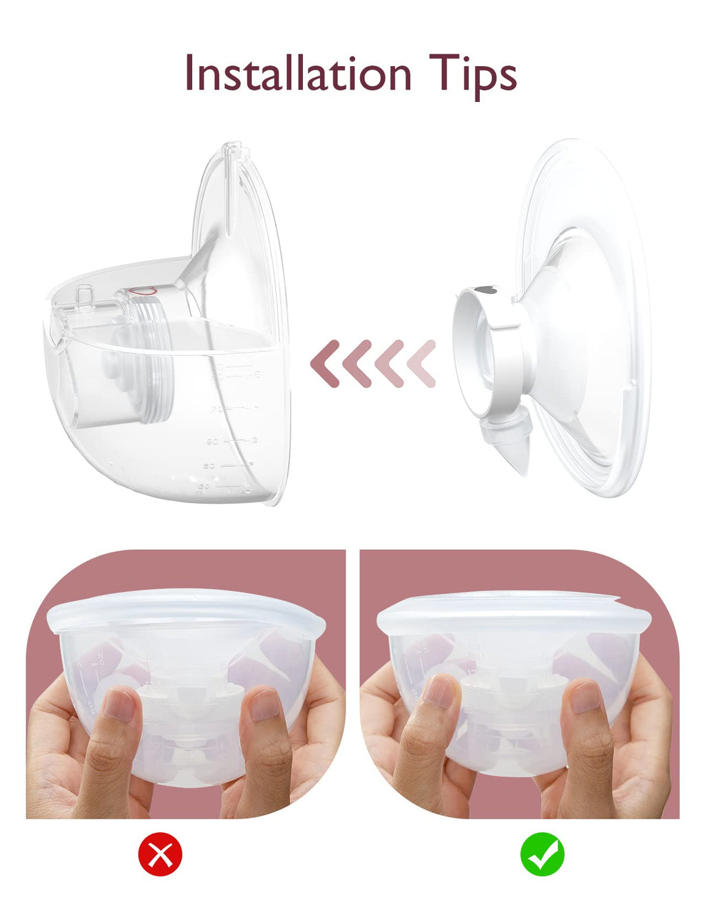 Momcozy M5 Smart Wearable Breast Pump, Double Pack, Gray