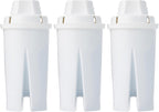 Amazon Basics Enhanced Water Filter, Brita Filter Replacement, 3-Pack