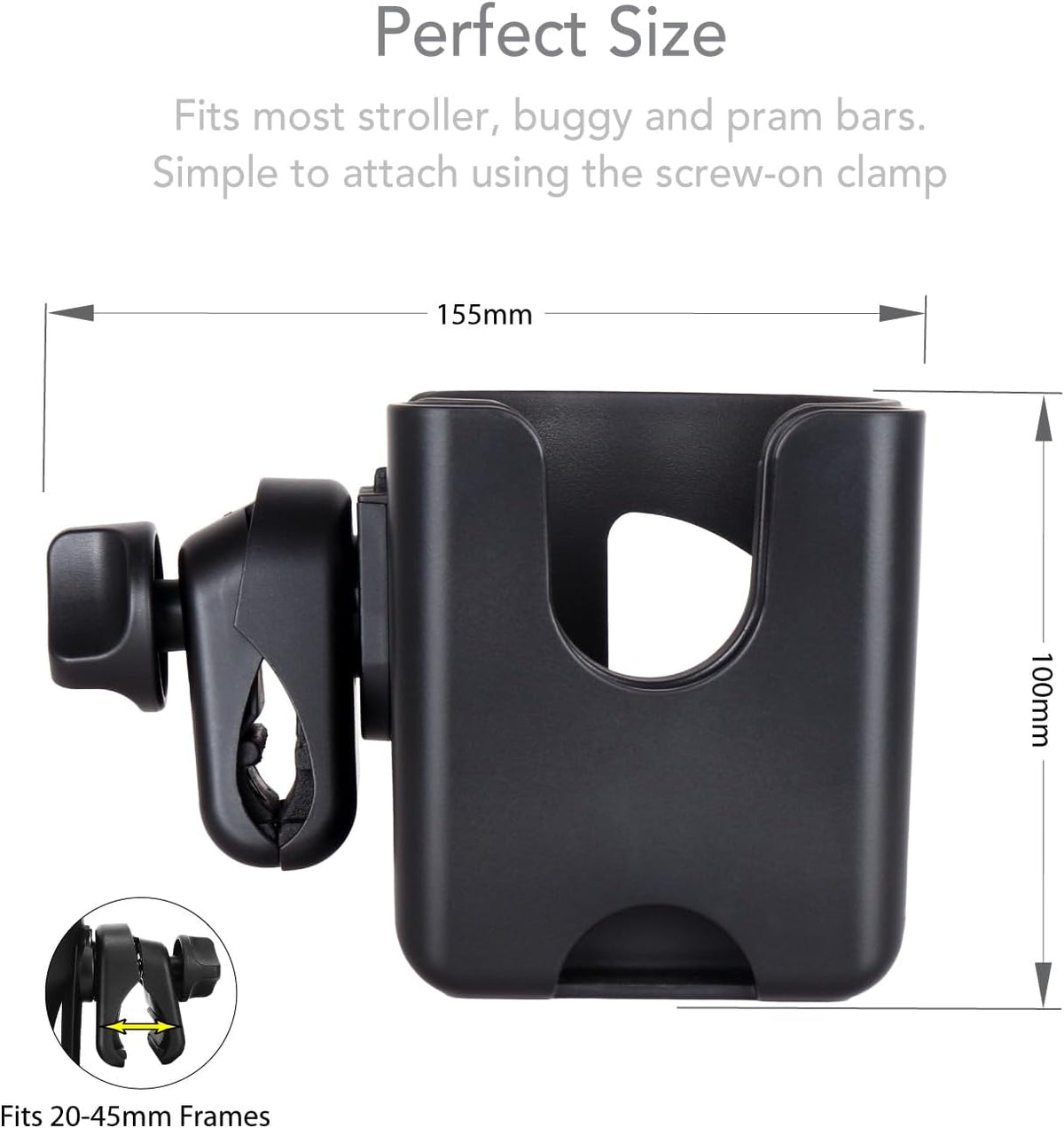 LittleLife Buggy And Pushchair Universal Cup & Phone Holder