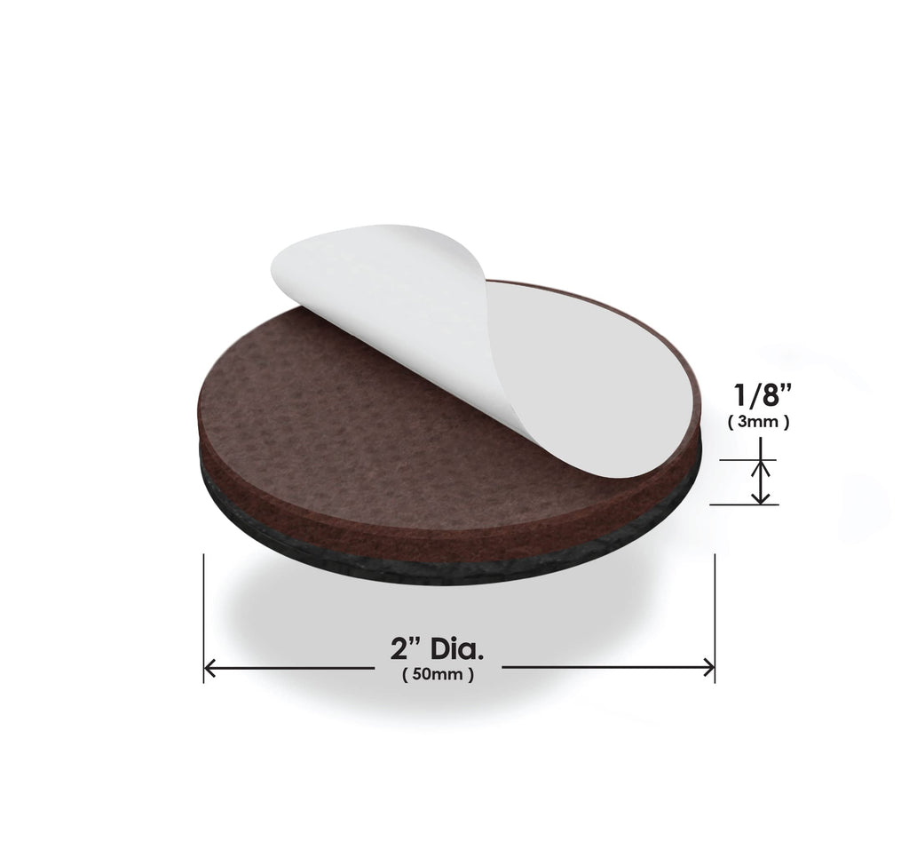 Slipstick GorillaPads Non Slip Furniture Pads/Gripper Floor Protectors (Set of 4) 3 Inch Square Self Adhesive Rubber Stoppers for Furniture Legs, CB155