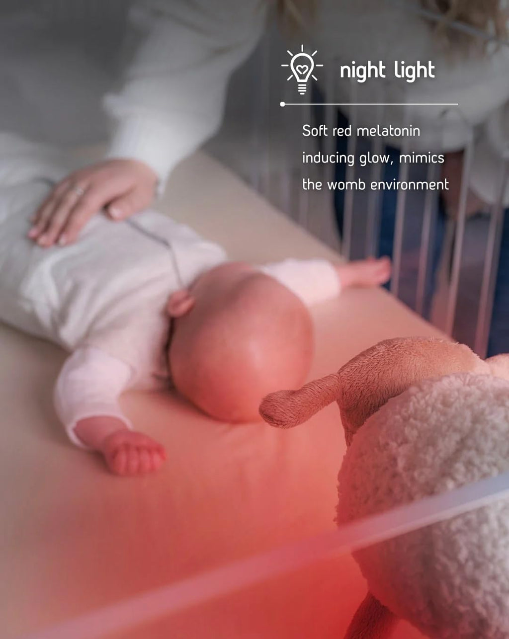 Sweet Dreamers, Rechargeable Ewan Deluxe, Beige | Baby & Infant Sleep Aid Gift | Cry Sensor & Nightlight | 10 Soothing White & Pink Noise Sounds | Continuous or Timer Playback | Machine Washable