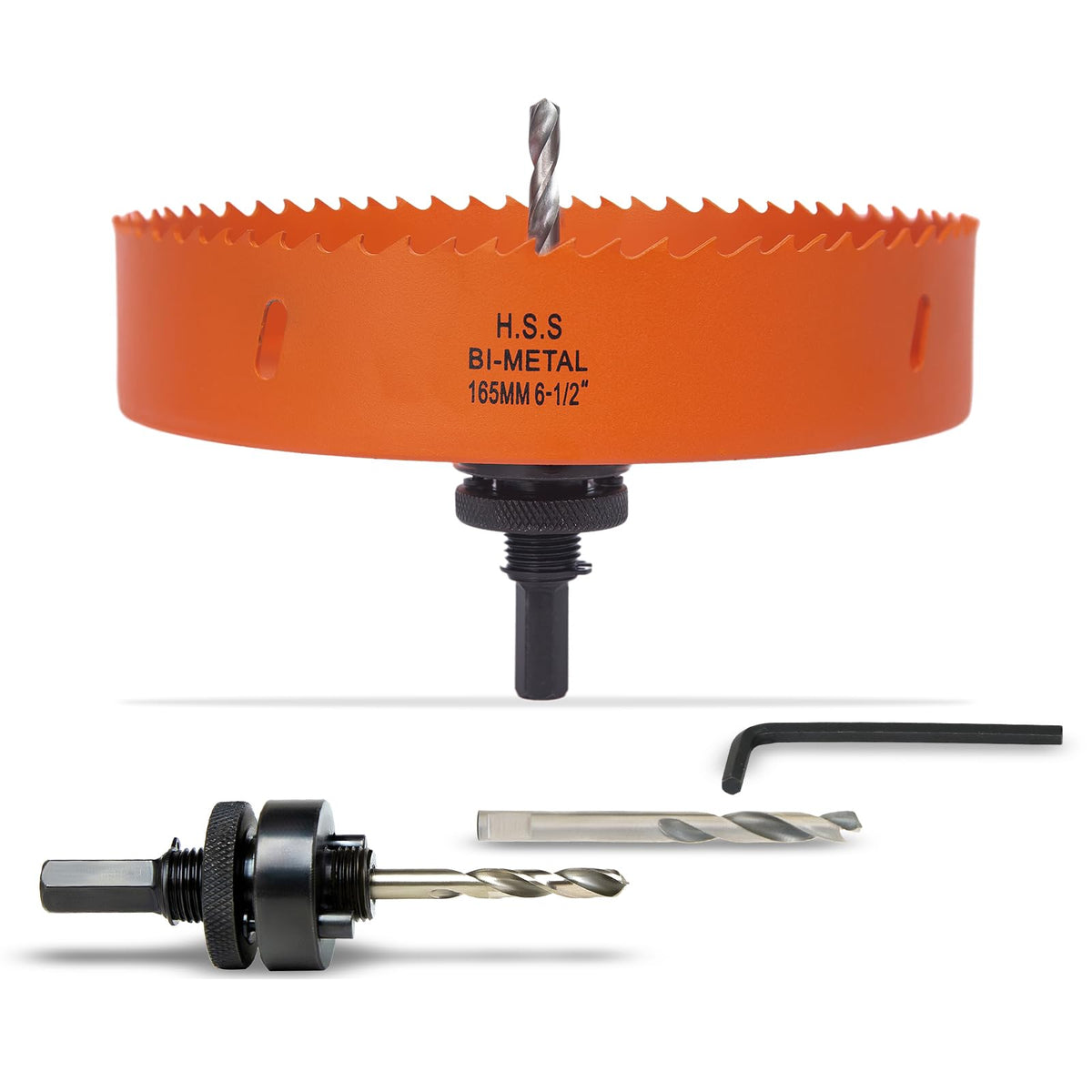 7-1/8 inch Hole Saw for Wood, Metal, Plastic & Drywall, with Arbor