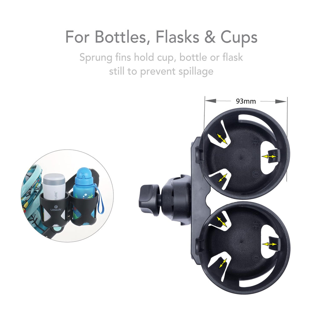 LittleLife Buggy And Pushchair Universal Cup & Phone Holder