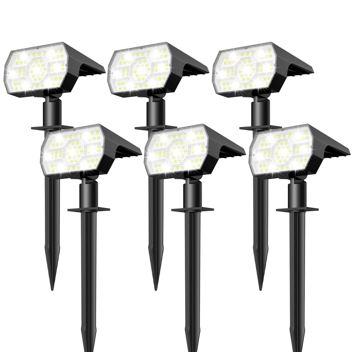 NYMPHY Solar Lights Outdoor Waterproof - 4 Pack (Cool White)