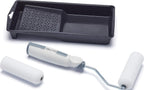 Harris Seriously Good Woodwork Mini Roller Set 4in, Tray, Roller Frame, Gloss Roller Sleeves