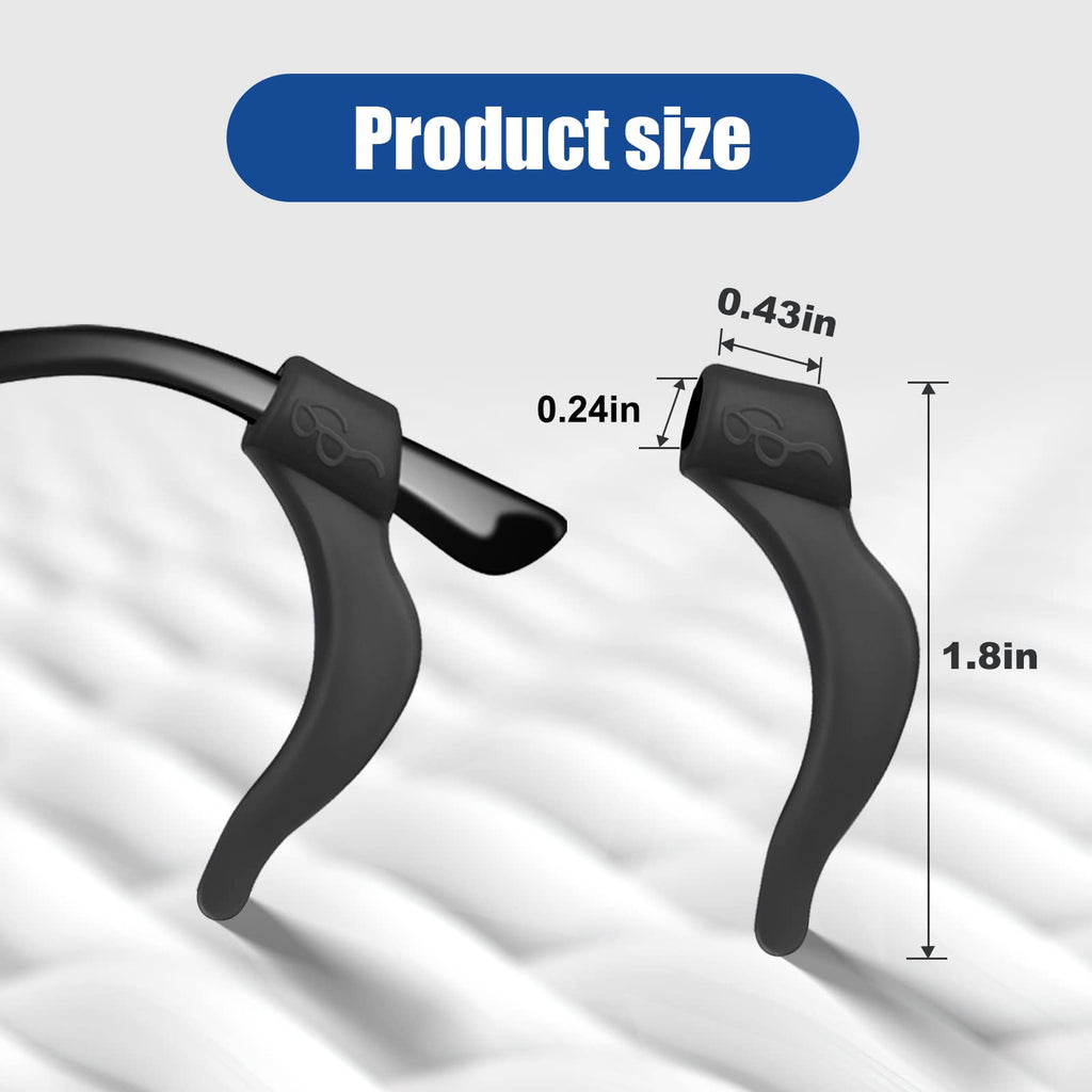 SMARTTOP Eyeglass Ear Grip-20 Pairs eye glasses ear grippers Anti-slip holders for ears,Silicone Ear Hook,glasses ear grip Retainer for Sports Glass Sunglasses Reading