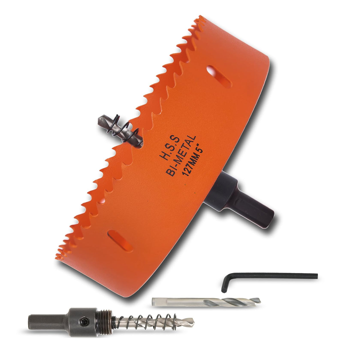 7-1/8 inch Hole Saw for Wood, Metal, Plastic & Drywall, with Arbor