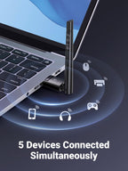 UGREEN Bluetooth 5.4 Adapter, USB Bluetooth Dongle for PC, Plug & Play