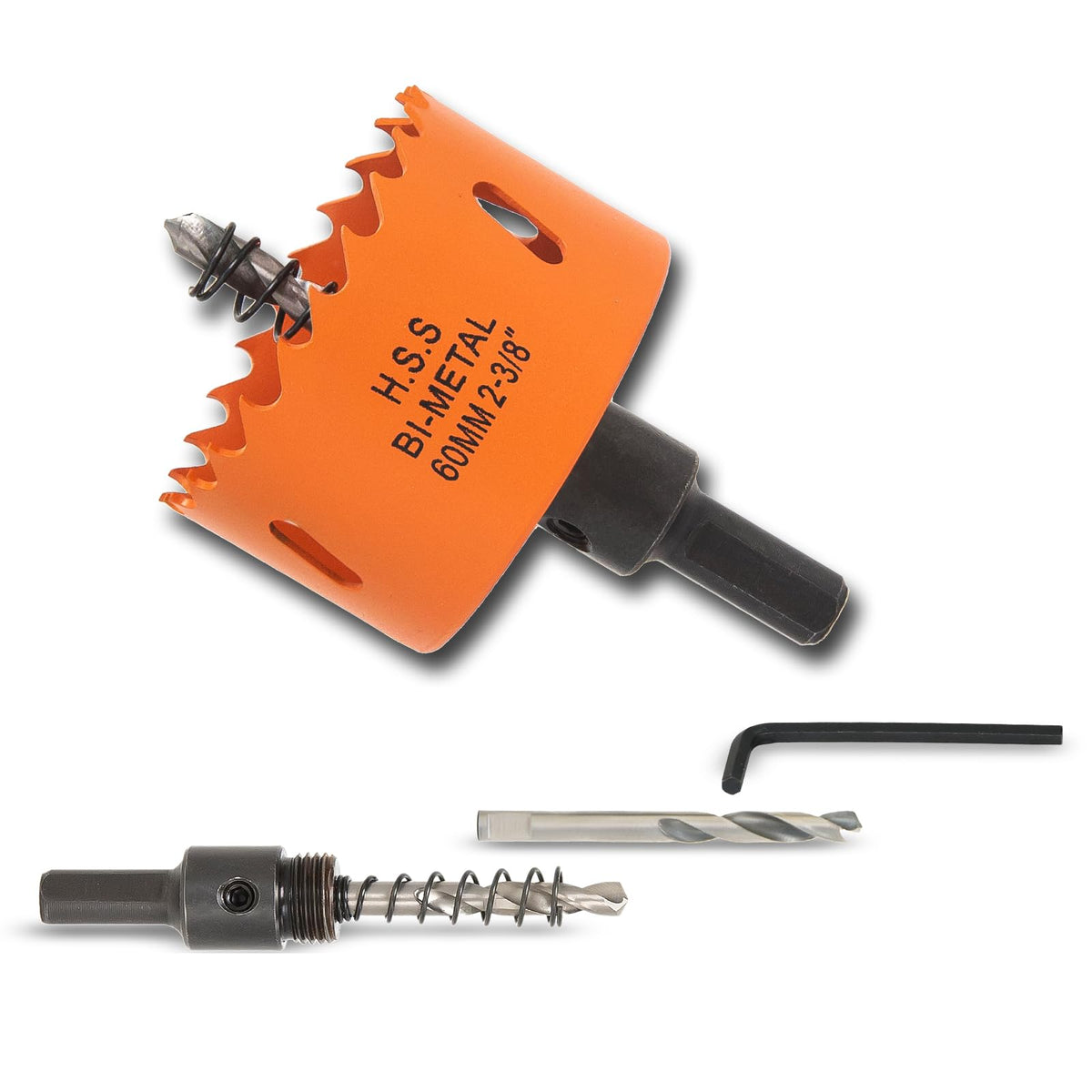7-1/8 inch Hole Saw for Wood, Metal, Plastic & Drywall, with Arbor