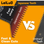 LEILUO 32Pcs Oscillating Tool Blades Wood Metal Multitool Blades Set