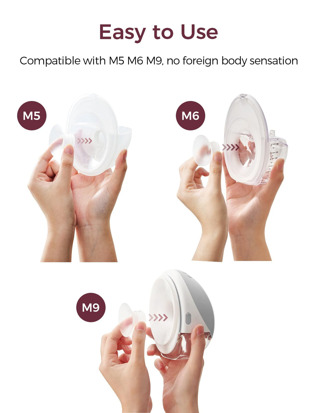 Momcozy M5 Smart Wearable Breast Pump, Double Pack, Gray