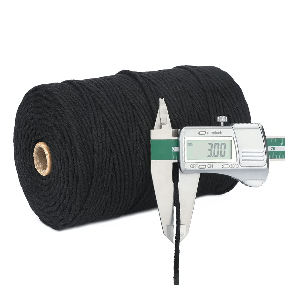 jijAcraft 50M White Cotton String: 2MM Cooking String for DIY Crafts