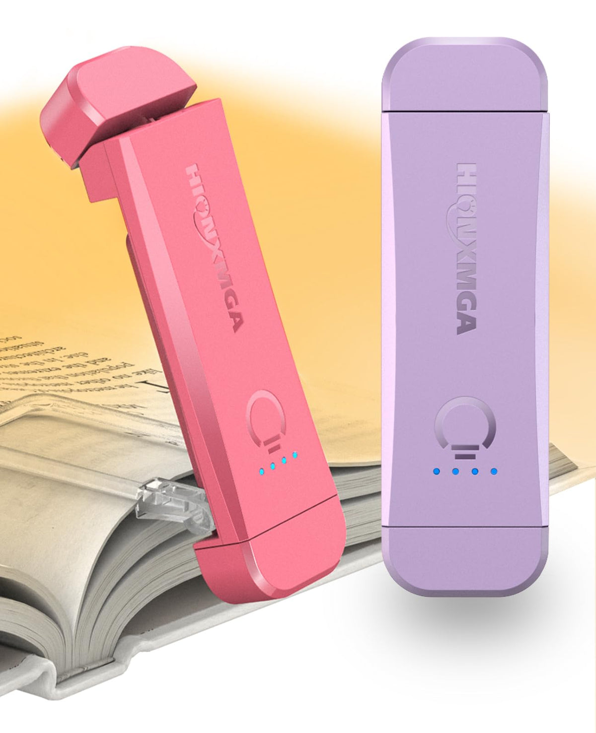 HIONXMGA Book Light,Rechargeable Reading Light for Books in Bed at Night