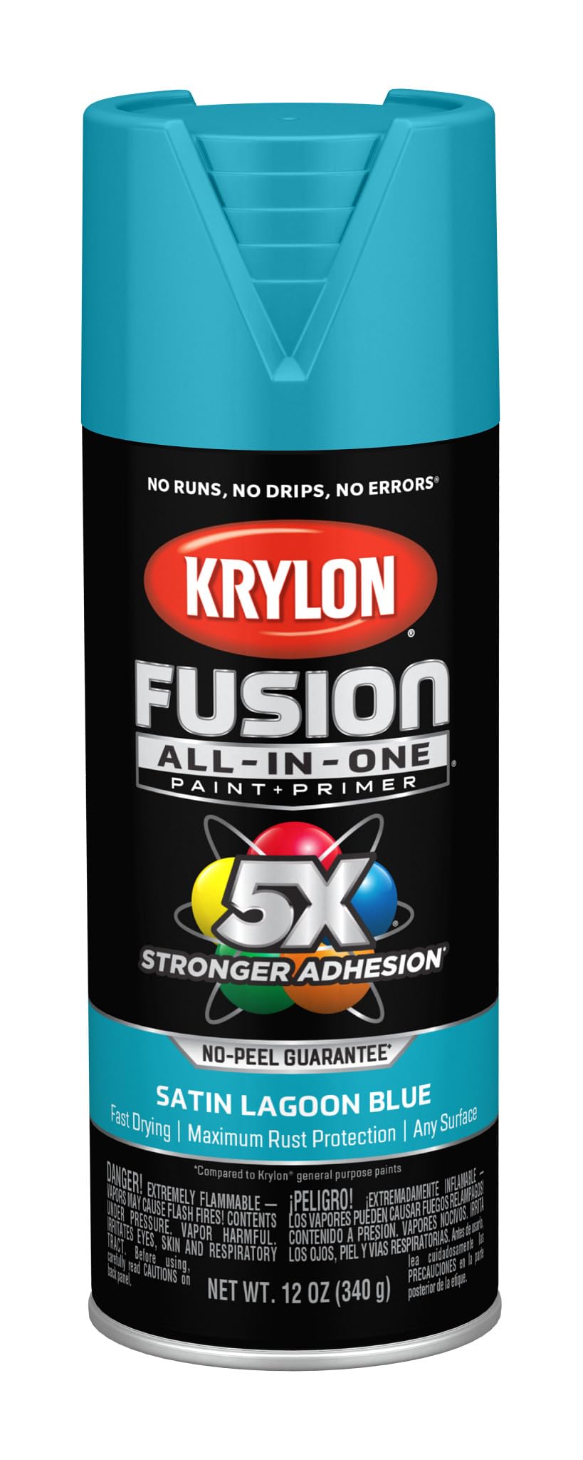 Krylon Fusion All-In-One, Metallic, Black Stainless Steel, 12 oz