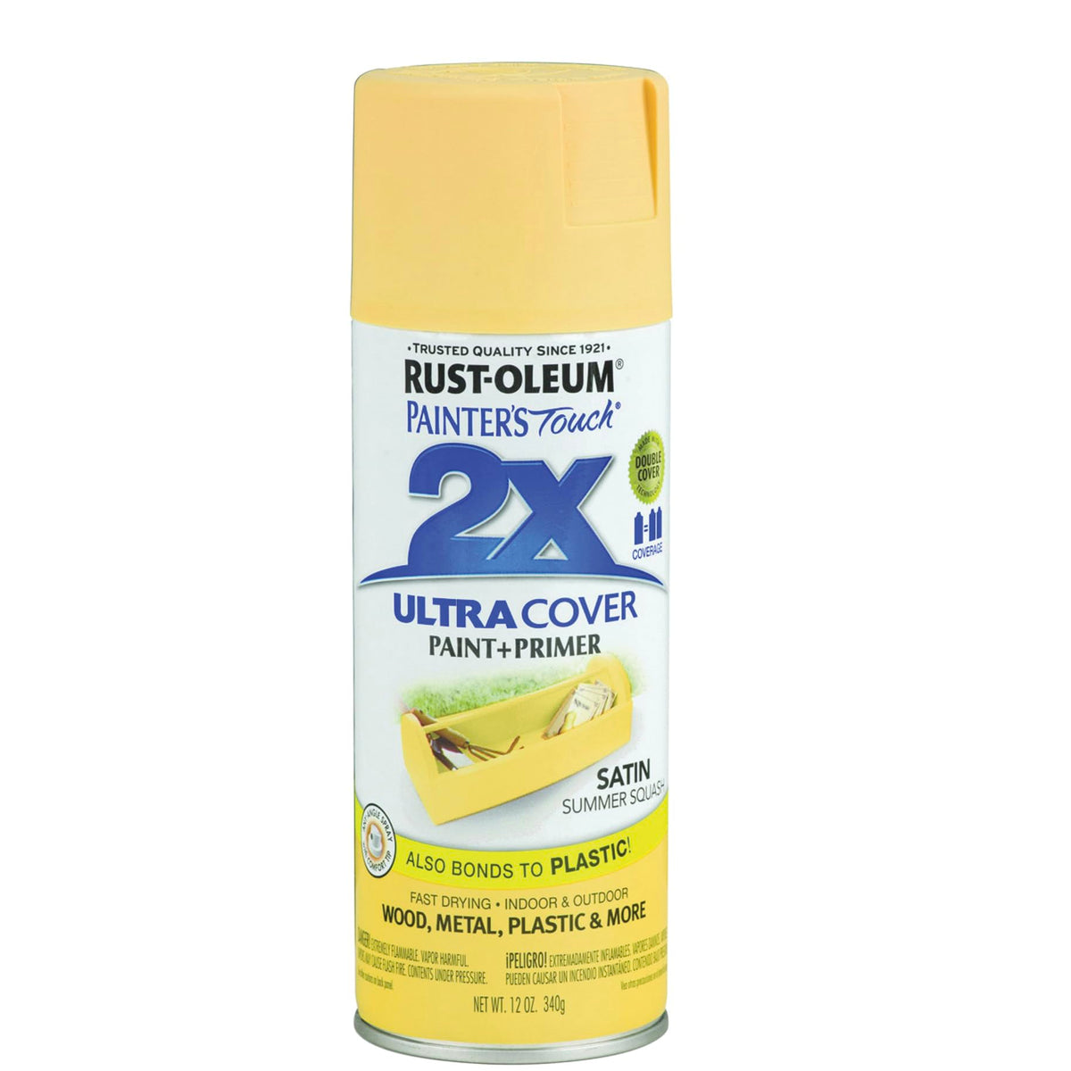 Rust-Oleum 334023-6PK Painter's Touch 2X Ultra Cover Spray Paint, 12 oz, Gloss Almond, 6 Pack