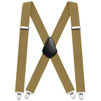 Aomig Mens Braces, Mens Suspenders with Strong Metal Clips, 3.5cm Wide Heavy Duty Suspenders for Men Women Business Wedding Casual