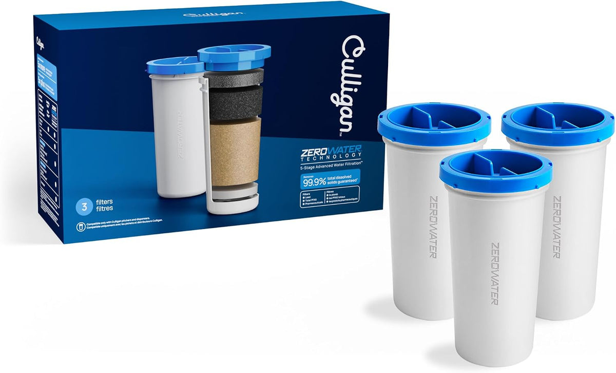 Culligan ZeroWater Replacement Water Filter Removes PFAS 6-Pack