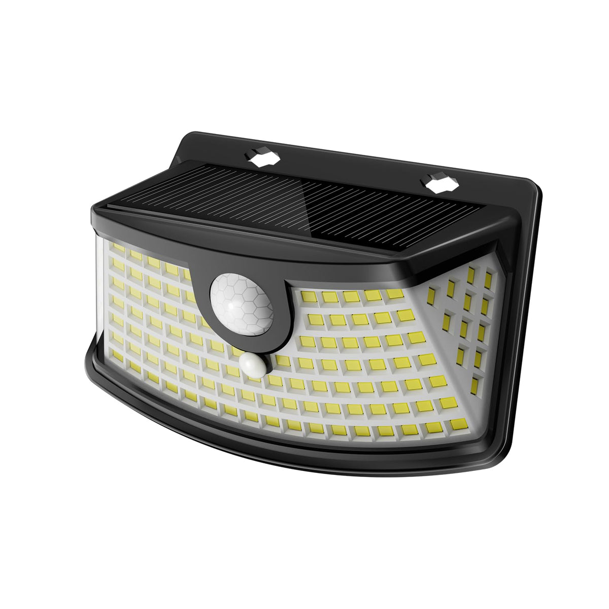 Aootek Solar Motion Sensor Lights Outdoor 120 LEDs, Black, 6 Pack