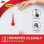 Command Medium Designer Hooks, 6 White Hooks and 9 Adhesive Strips